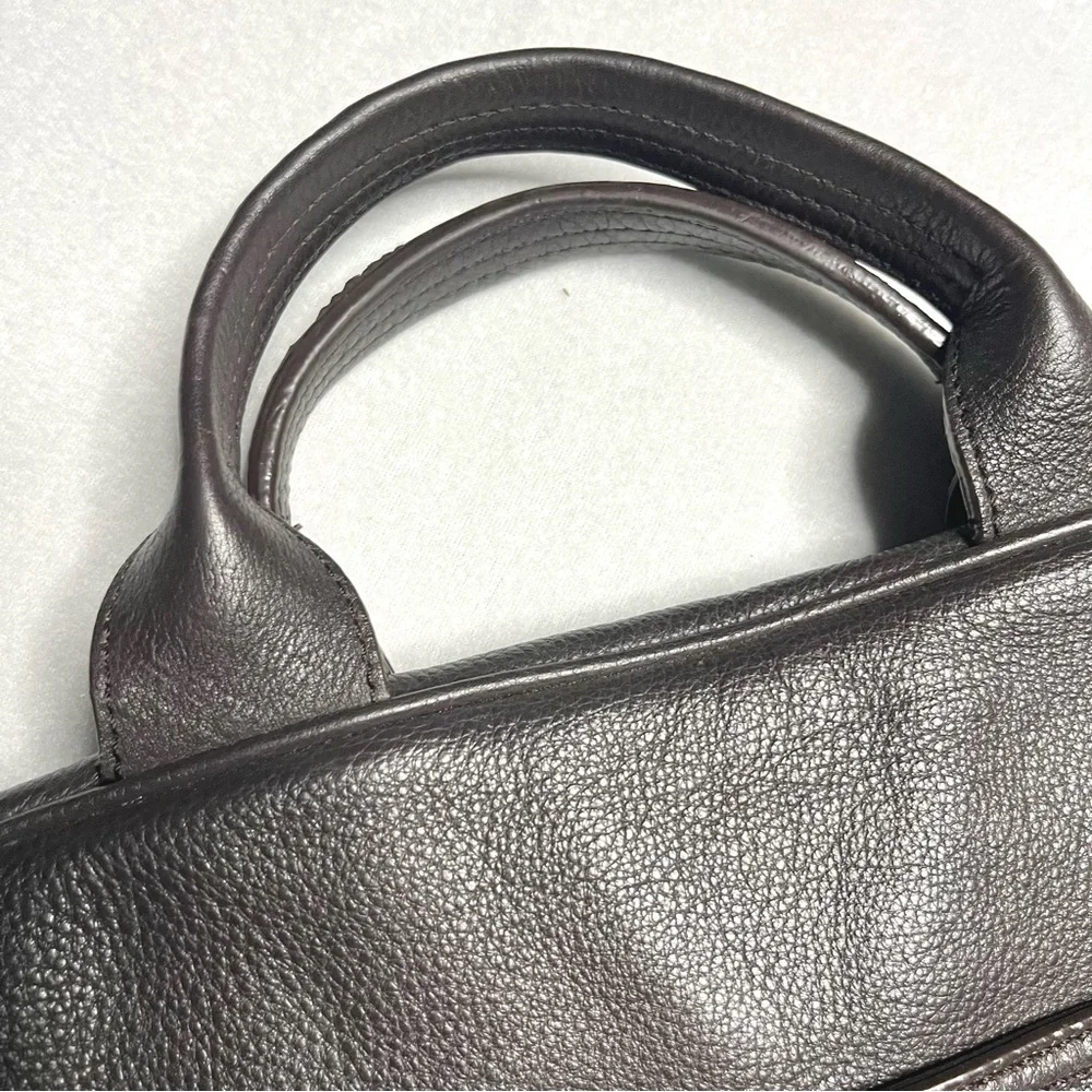 BANANA REPUBLIC men’s leather soft briefcase messenger bag